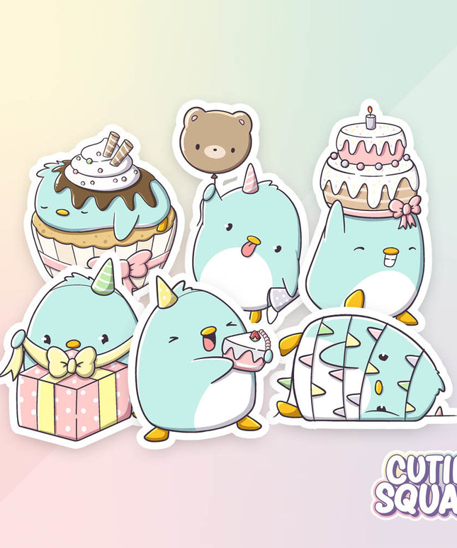Stickerset Ray's Birthday - CutieSquad - CuteStuff.nl
