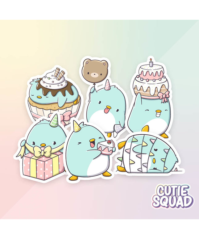 Stickerset Ray's Birthday - CutieSquad - CuteStuff.nl