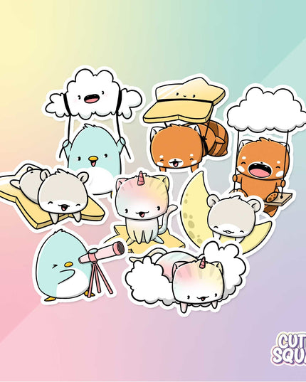 Stickerset Starry Night - CutieSquad - CuteStuff.nl