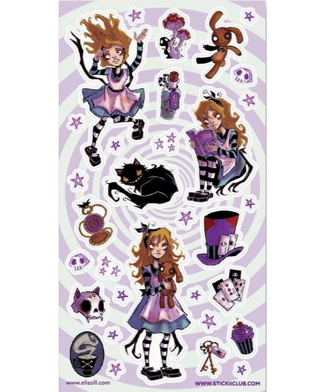 Stickervel Alice in Stickerland - Stickii - CuteStuff.nl