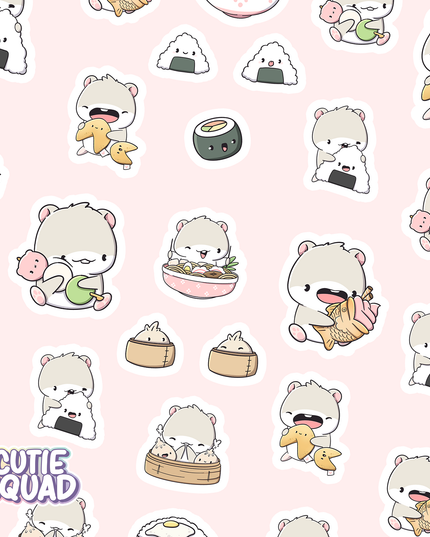 Stickervel Asian Foodies II - CutieSquad - CuteStuff.nl