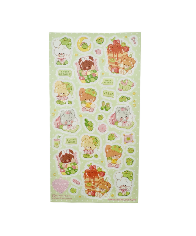 Stickervel Bedtime Bears - Stickii - CuteStuff.nl