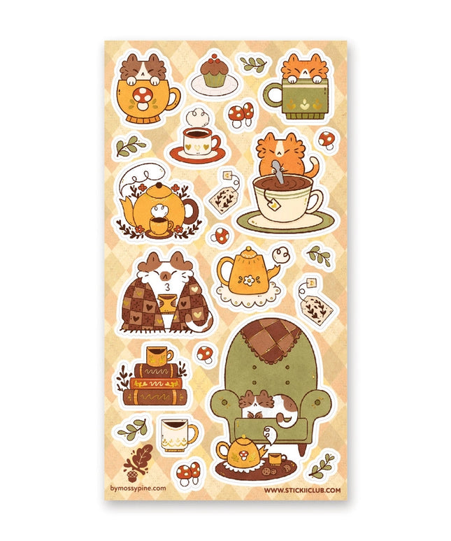 Stickervel Cozy Cats - Stickii - CuteStuff.nl