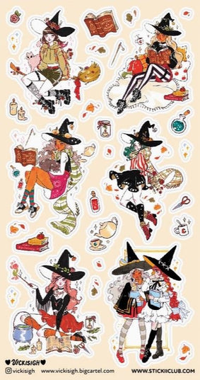 Stickervel Crafty Coven - Stickii - CuteStuff.nl