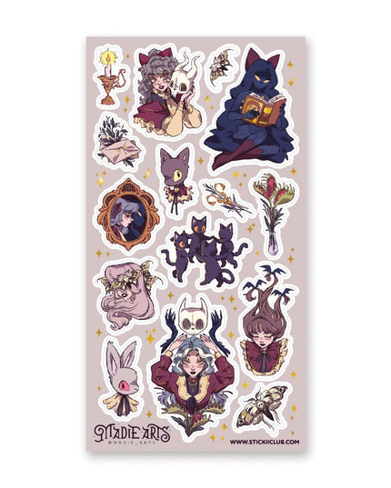 Stickervel Curious Cat Coven - Stickii - CuteStuff.nl