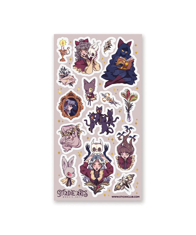 Stickervel Curious Cat Coven - Stickii - CuteStuff.nl