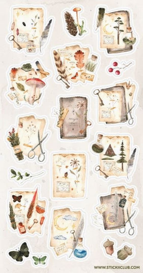Stickervel Forest Field Note - Stickii - CuteStuff.nl