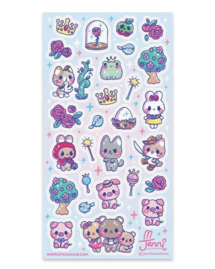 Stickervel Furry Fairy Tales - Stickii - CuteStuff.nl