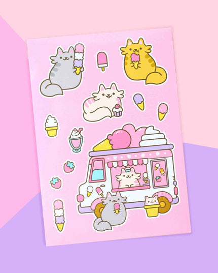 Stickervel Ice Cream Cats - We are Extinct - CuteStuff.nl
