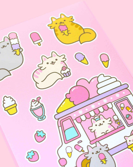 Stickervel Ice Cream Cats - We are Extinct - CuteStuff.nl