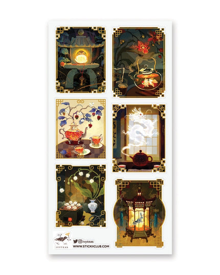 Stickervel Lantern Light Tea Tales - Stickii - CuteStuff.nl