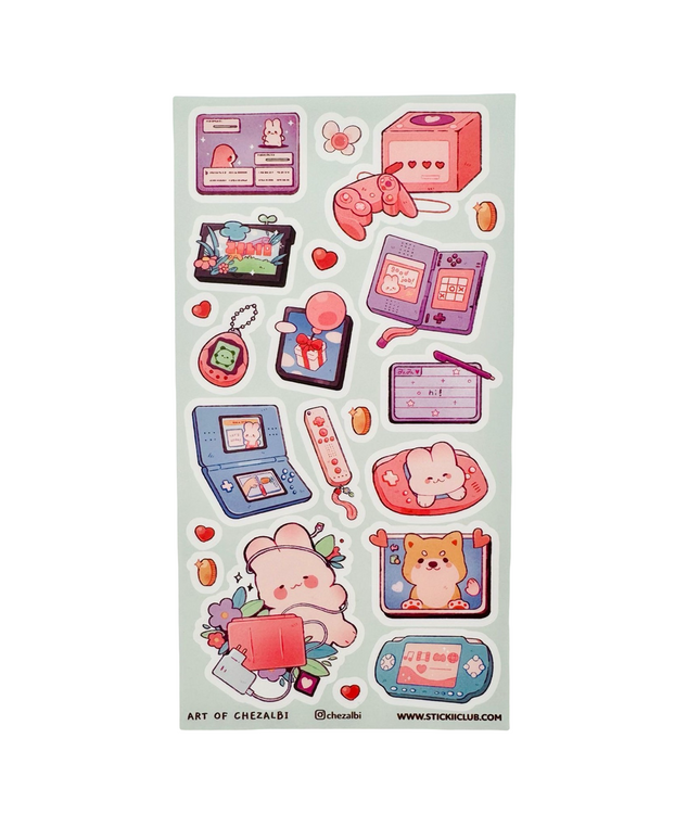 Stickervel Pixel Playtime - Stickii - CuteStuff.nl