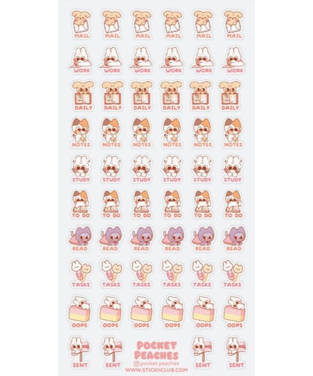 Stickervel Planner Cuties - Stickii - CuteStuff.nl