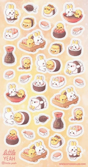 Stickervel Sushi Yum - Stickii - CuteStuff.nl