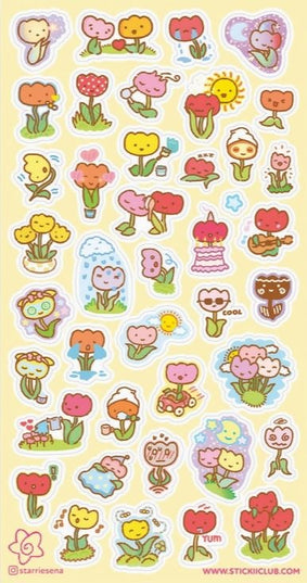 Stickervel Tulip Time - Stickii - CuteStuff.nl