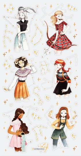 Stickervel Zodiac Dreamers 1 - Stickii - CuteStuff.nl