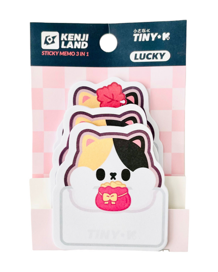 Sticky Memo Lucky the cat - Kenji - CuteStuff.nl