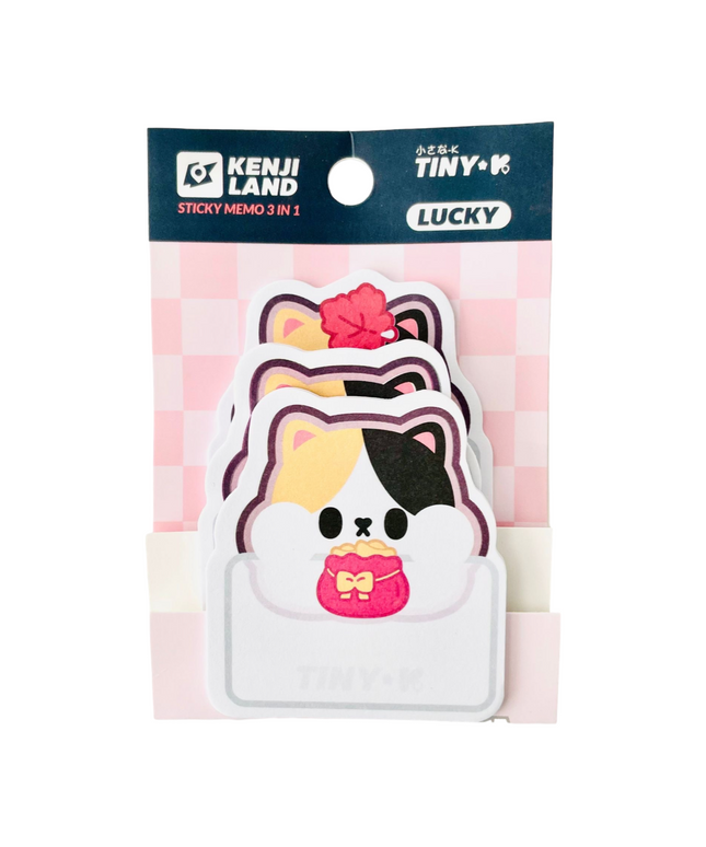 Sticky Memo Lucky the cat - Kenji - CuteStuff.nl