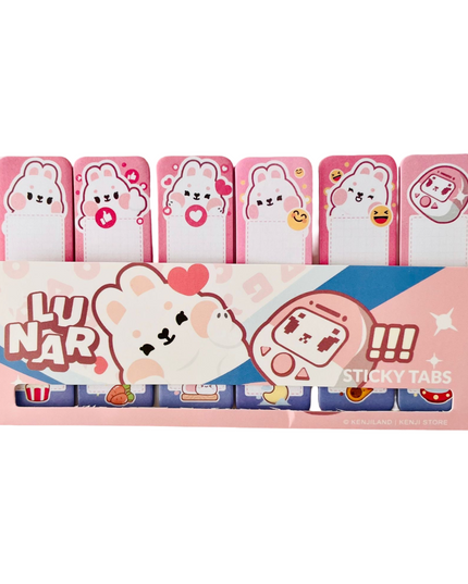 Sticky Mini Tabs Lunar the bunny - Kenji - CuteStuff.nl