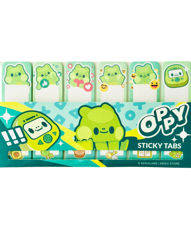 Sticky Mini Tabs Oppy the frog - Kenji - CuteStuff.nl