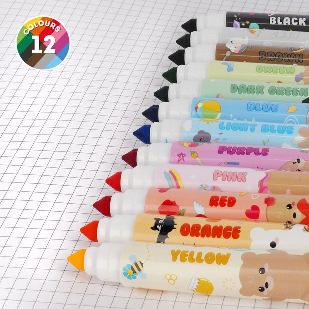 Teddy Friends set 12 markers - Legami - CuteStuff.nl