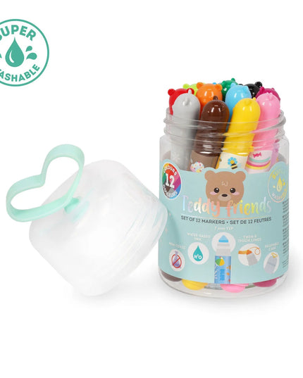 Teddy Friends set 12 markers - Legami