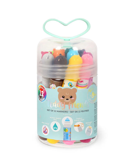 Teddy Friends set 12 markers - Legami