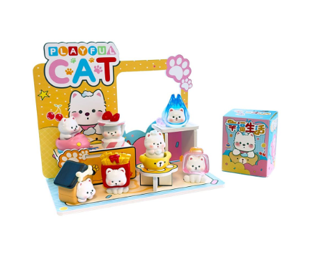 Tomi Playful Cat blind box random - Kenji - CuteStuff.nl