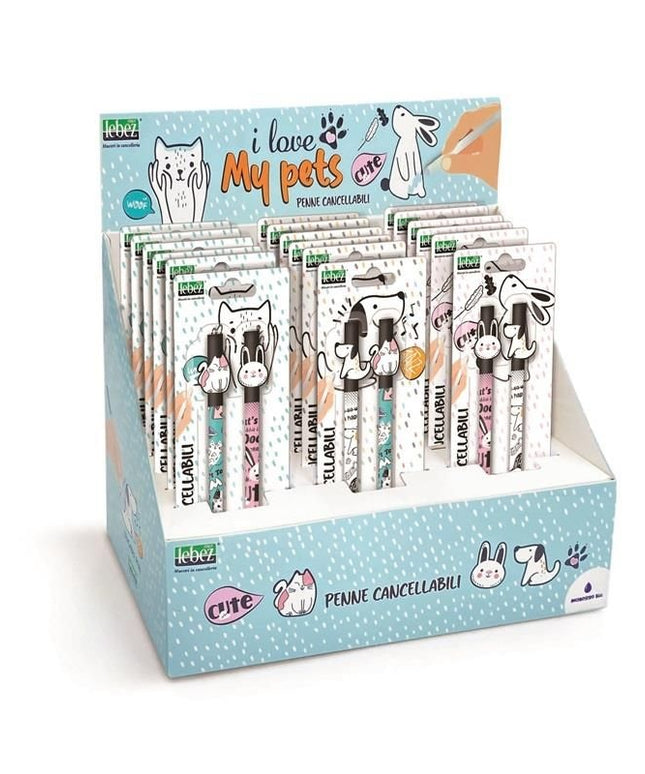 Uitwisbare balpen set - Animals - CuteStuff.nl