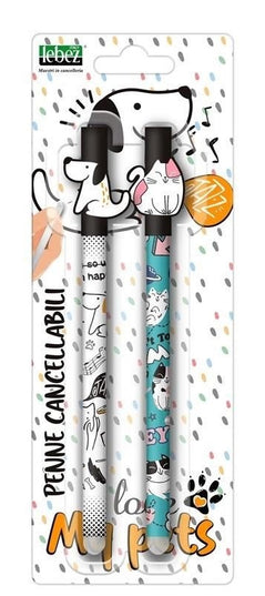 Uitwisbare balpen set - Animals - CuteStuff.nl