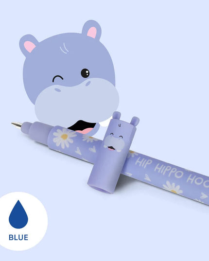 Uitwisbare gelpen Hippo - Legami - CuteStuff.nl