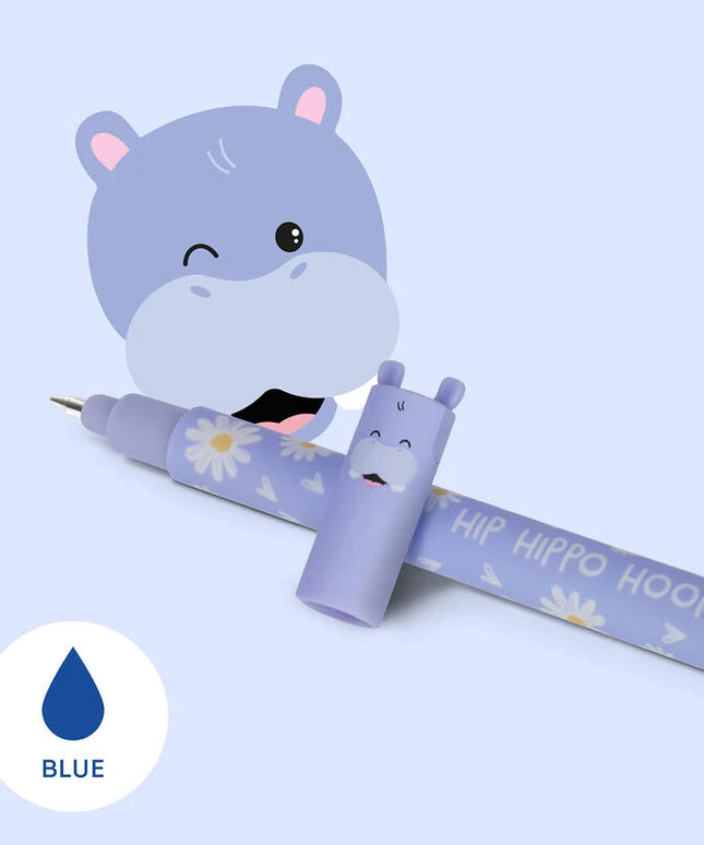 Uitwisbare gelpen Hippo - Legami - CuteStuff.nl