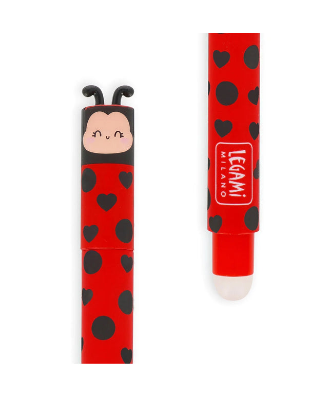 Uitwisbare gelpen Ladybug - Legami - CuteStuff.nl