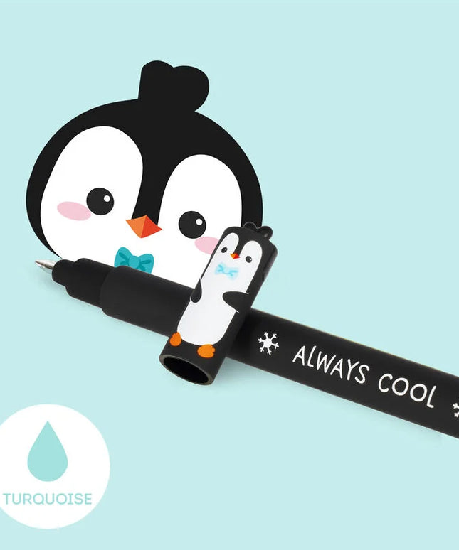 Uitwisbare gelpen Pinguin - Legami - CuteStuff.nl