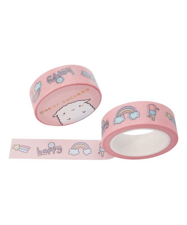 Washi Tape Doodles Happy - Paper Sutekka - CuteStuff.nl