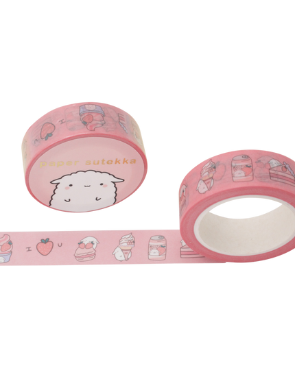 Washi Tape - Mochi Strawberry Desserts - CuteStuff.nl