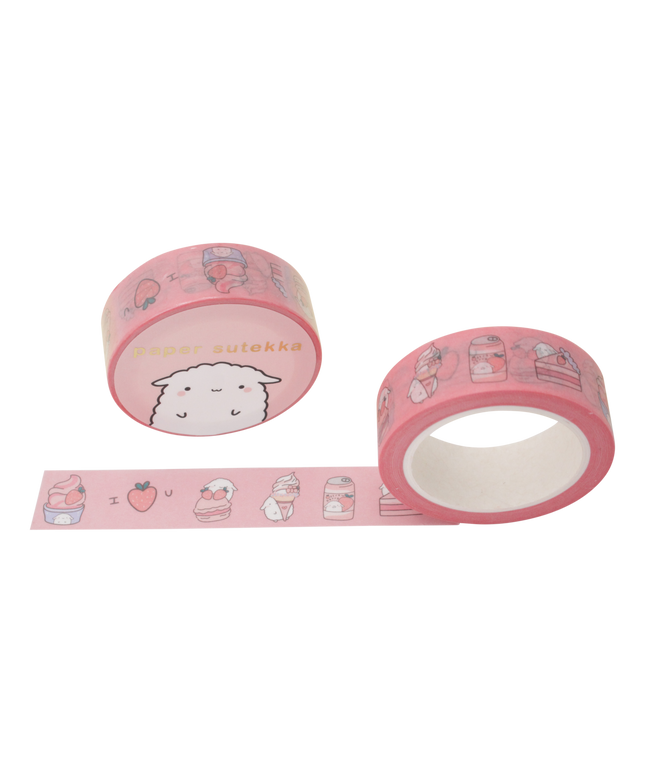 Washi Tape - Mochi Strawberry Desserts - CuteStuff.nl
