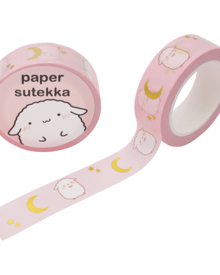 Washi Tape - Pink Moon - Gold Foil - CuteStuff.nl