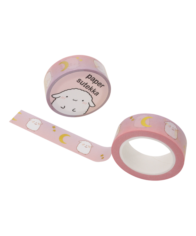 Washi Tape - Pink Moon  Ombre - Gold Foil - CuteStuff.nl
