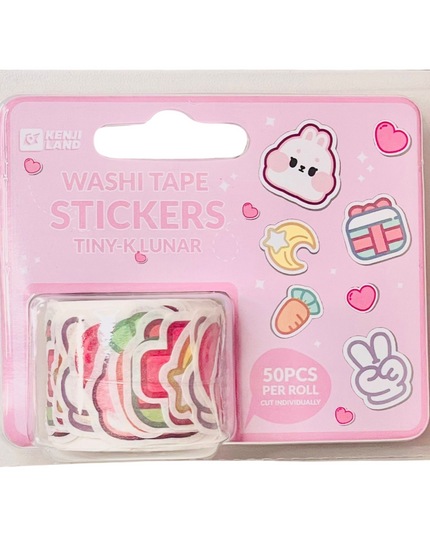 Washi tape stickers Bunny Lunar - Kenji - CuteStuff.nl