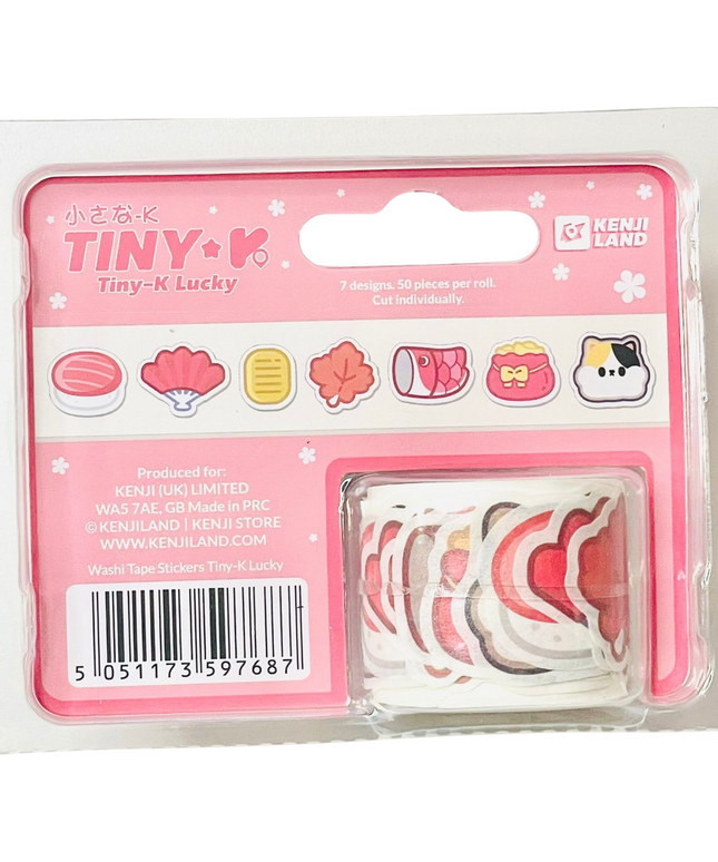 Washi tape stickers Cat Lucky - Kenji - CuteStuff.nl