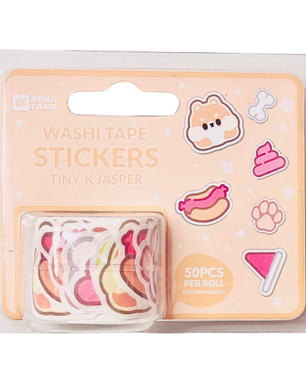 Washi tape stickers Dog Jasper - Kenji - CuteStuff.nl