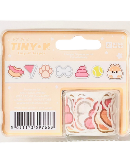 Washi tape stickers Dog Jasper - Kenji - CuteStuff.nl