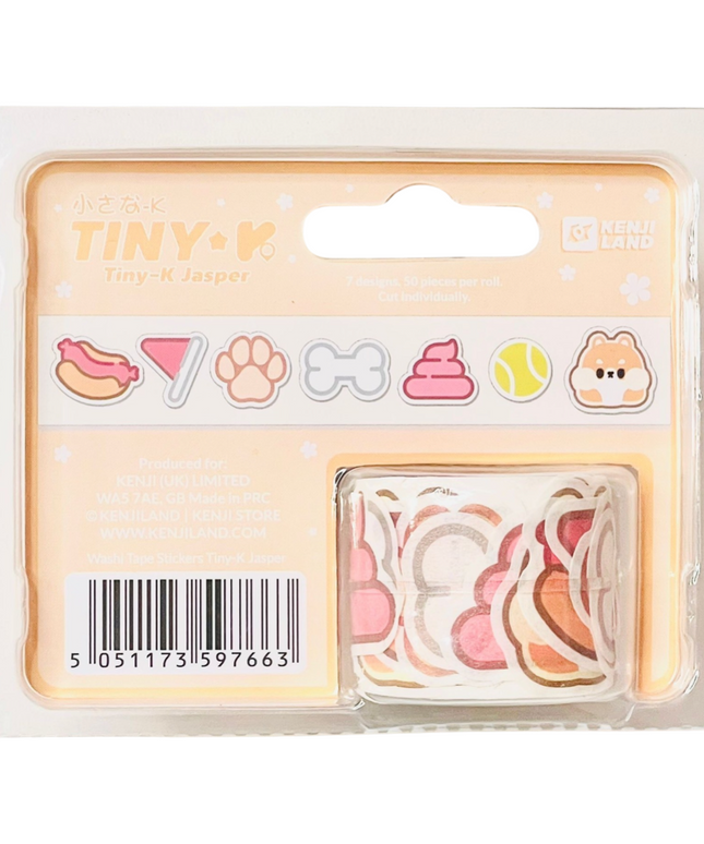 Washi tape stickers Dog Jasper - Kenji - CuteStuff.nl