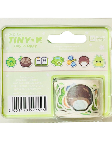 Washi tape stickers Frog Oppy - Kenji - CuteStuff.nl