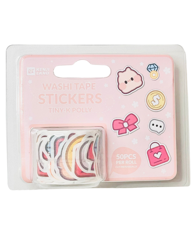 Washi tape stickers Pig Polly - Kenji - CuteStuff.nl