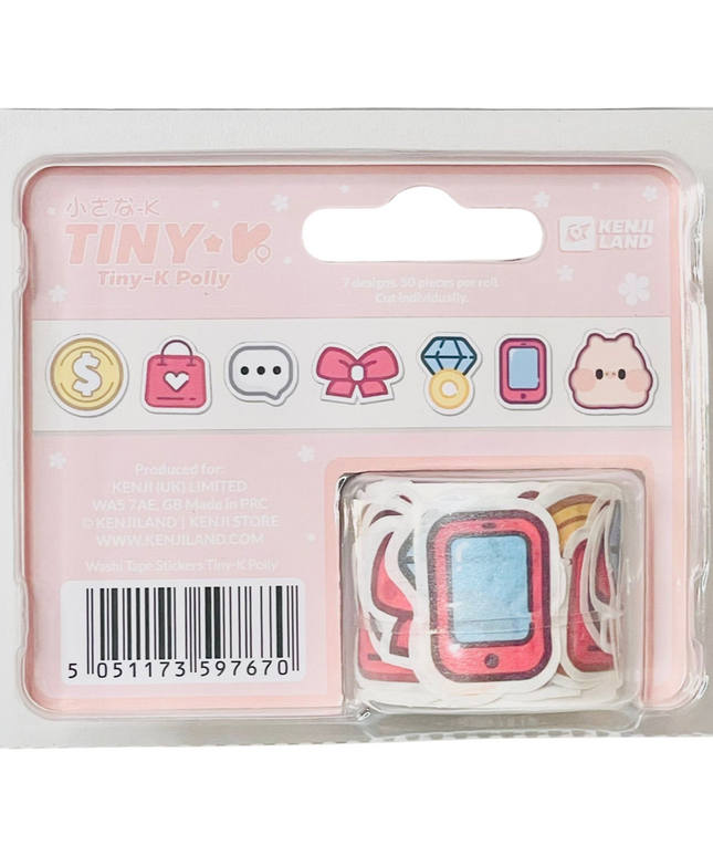 Washi tape stickers Pig Polly - Kenji - CuteStuff.nl