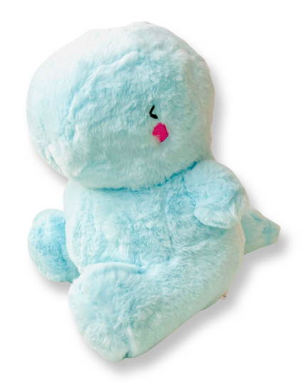 Yabu Fluffy Dino Blue knuffel 27 cm - Kenji - CuteStuff.nl