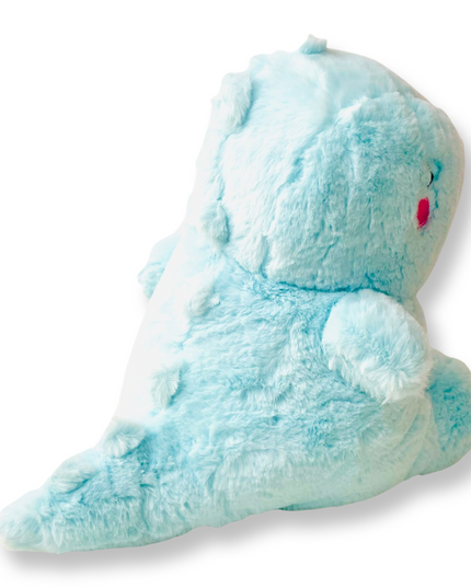 Yabu Fluffy Dino Blue knuffel 27 cm - Kenji - CuteStuff.nl