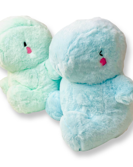 Yabu Fluffy Dino Blue knuffel 27 cm - Kenji - CuteStuff.nl